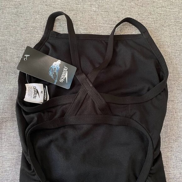 Speedo Women's Swimsuit One Piece Endurance+ Flyback Block Adult XS - Picture 5 of 6